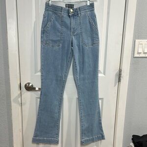 Democracy Blue Flare Wide Leg Jeans